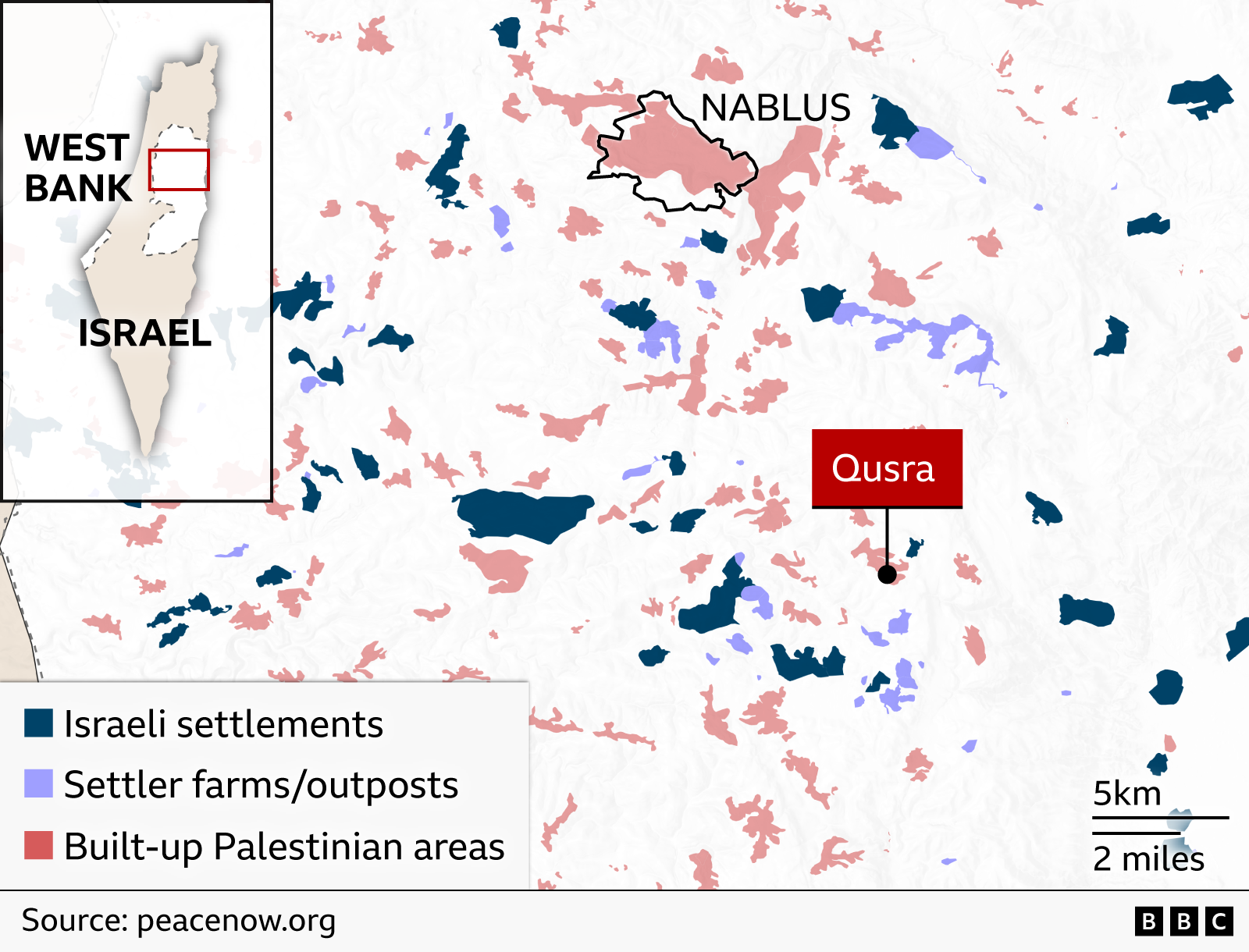 Settlers Lay Siege on Two Palestinian Families in Qusra, West Bank