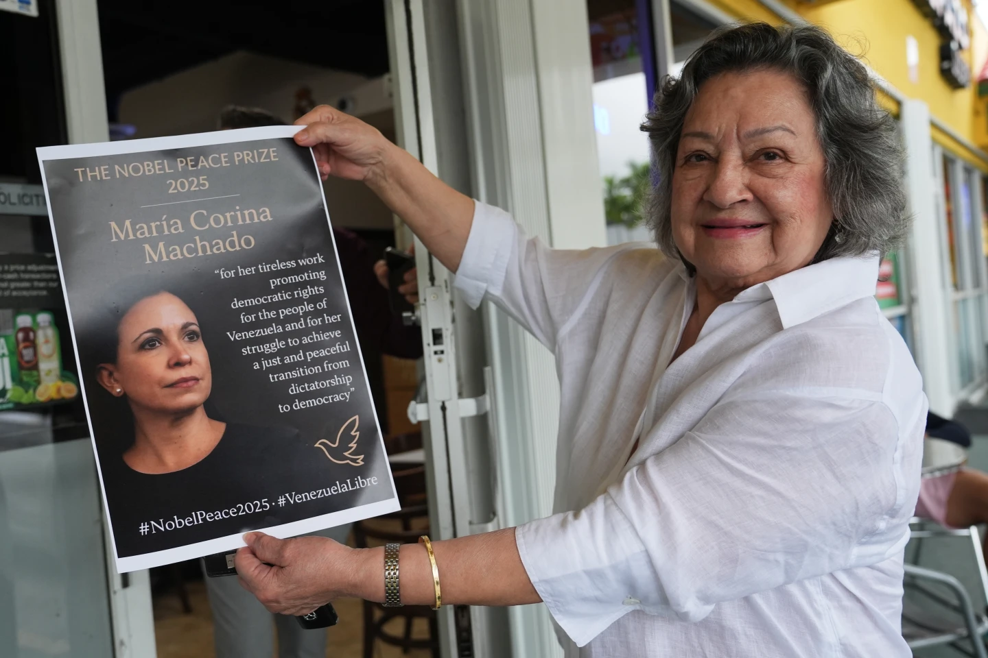 Celebration and Concern: Venezuelans in 'Little Venezuela' React to Maria Corina Machado's Nobel Prize Win