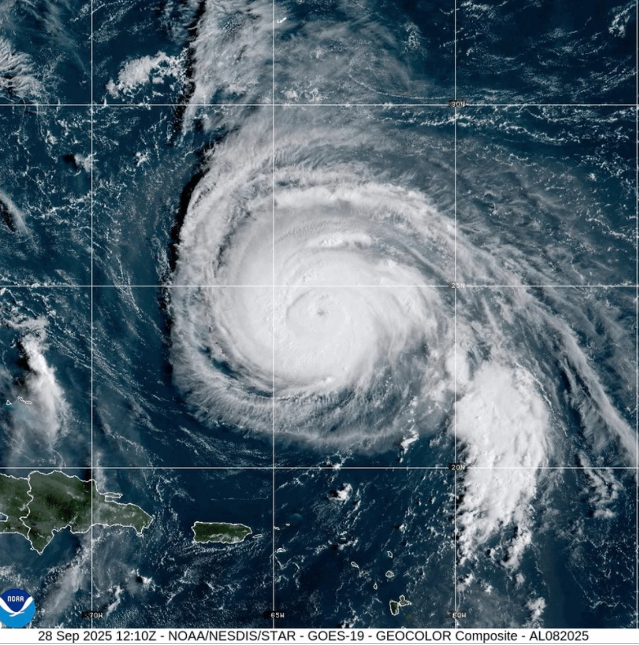 Hurricane Humberto and Tropical Storm Imelda Threaten the Eastern US and the Bahamas
