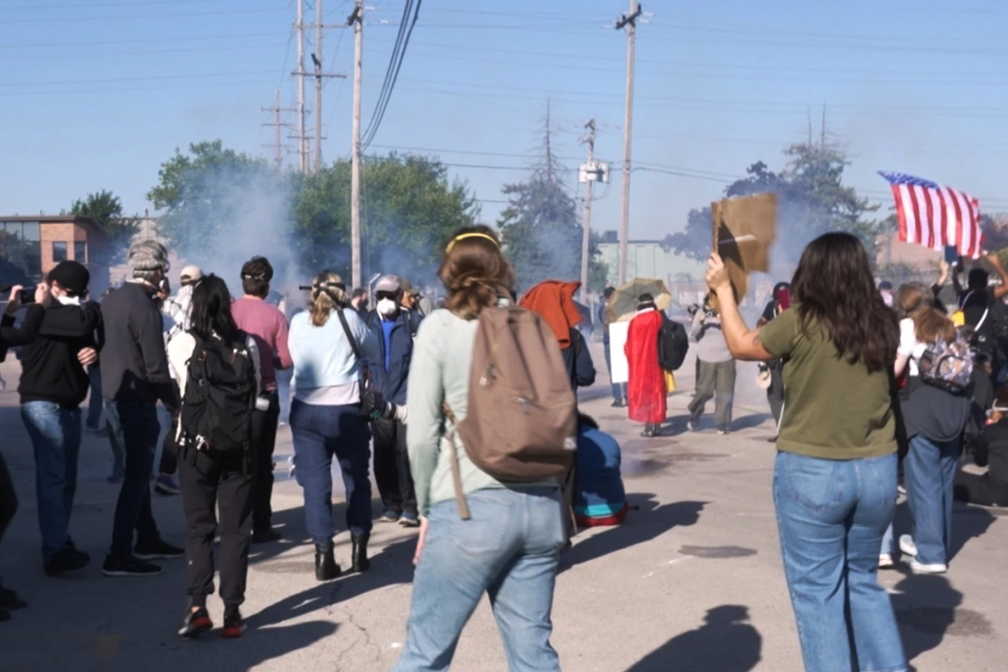 Federal Agents Clash with Protesters Outside ICE Center in Broadview, Illinois