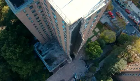Partial Building Collapse in NYC Following Mysterious Explosion