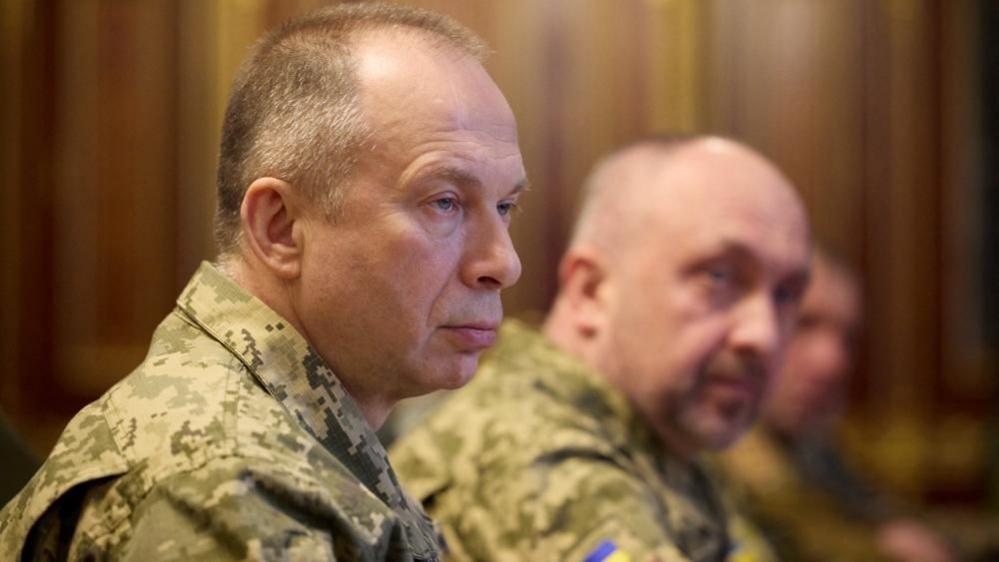 Oleksandr Syrskyi in camouflage uniform