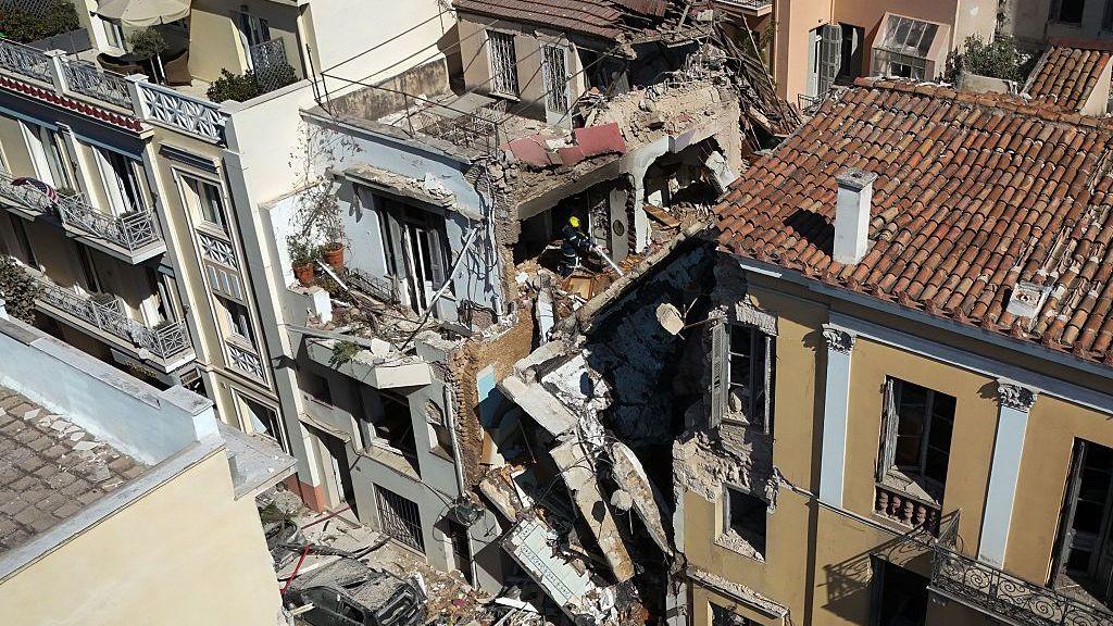 Explosion Blasts Historic Athens Building, Leaving Two Dead and Multiple Missing