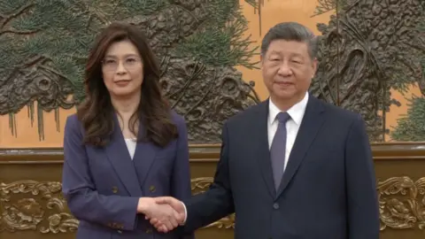 Taiwan Opposition Leader Cheng Li-wun Meets Xi Jinping in Rare Beijing Visit
