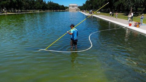 Former Olympian Davey Hearn Denies Vandalising Washington’s Reflecting Pool