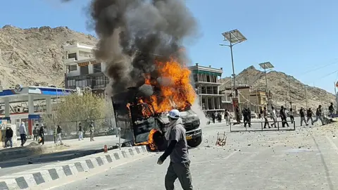Curfew Imposed in Ladakh Amidst Violent Statehood Protests