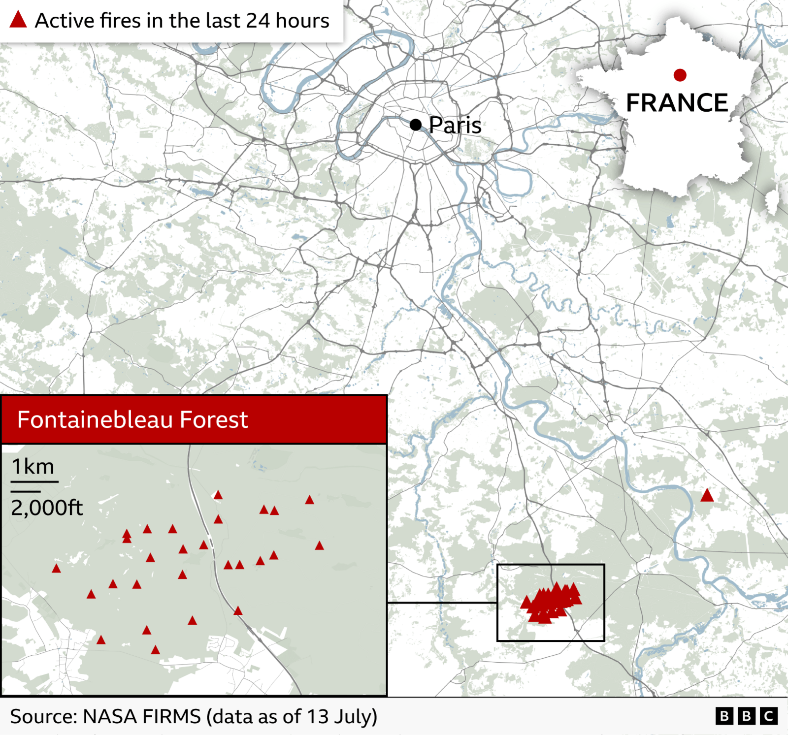 Wildfire south of Paris may have been deliberately set, minister says