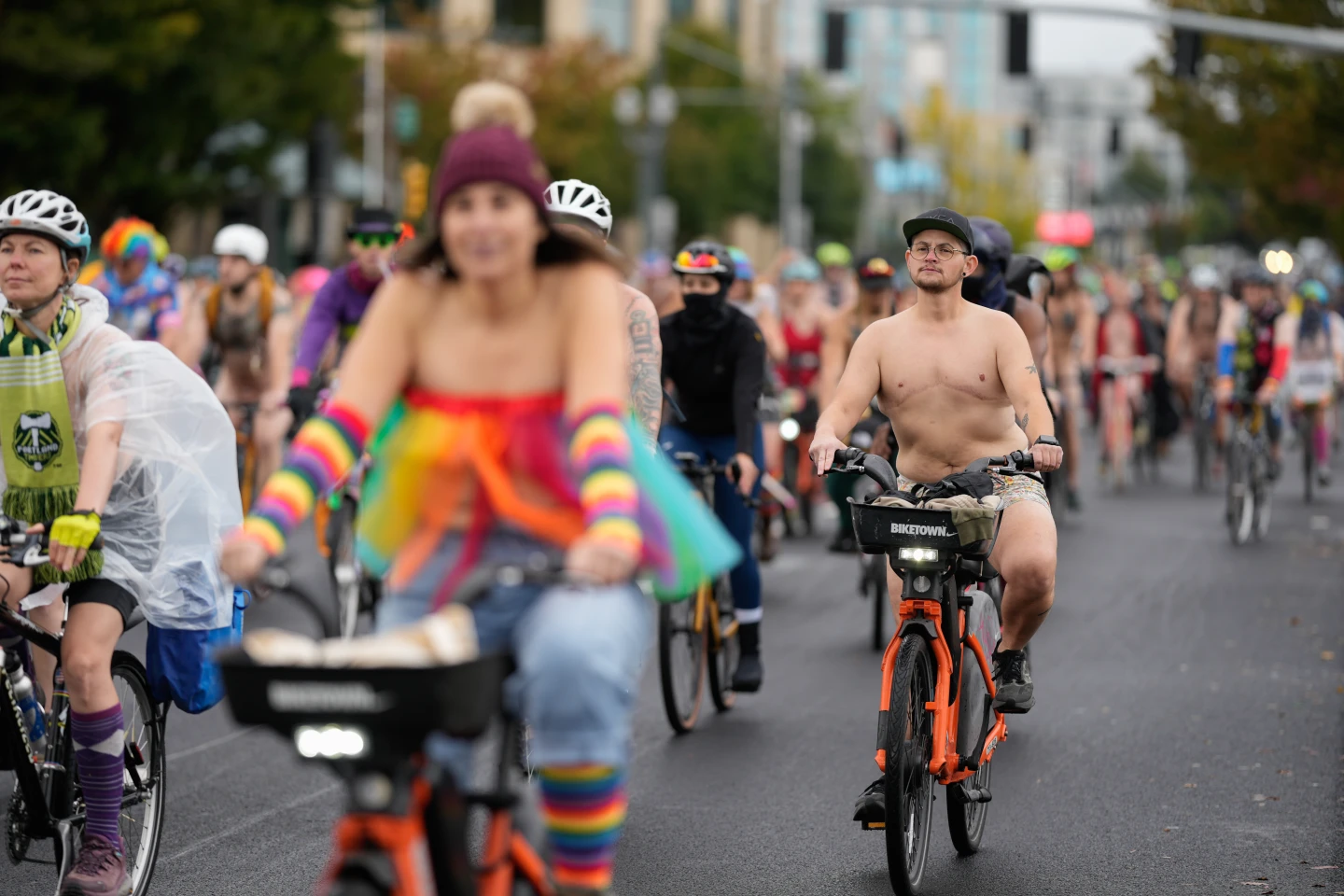 Portland's World Naked Bike Ride Takes a Stand Against Trump Administration