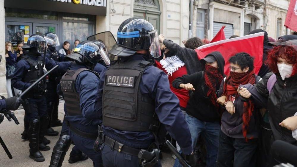 France Schools Clash: Riot Police Confront Student Protests Over Education Cuts