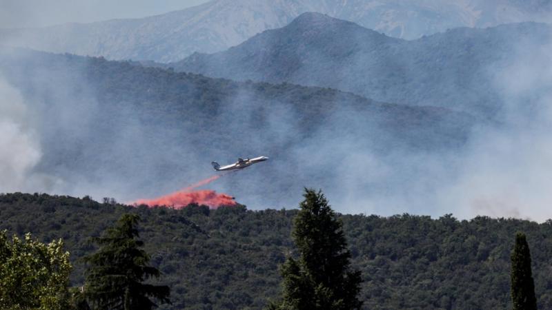 Wildfire forces mass evacuation in southern France’s Pyrenees