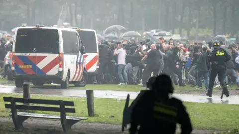 Violence Erupts in The Hague as Dutch Police Confront Anti-Immigration Protesters