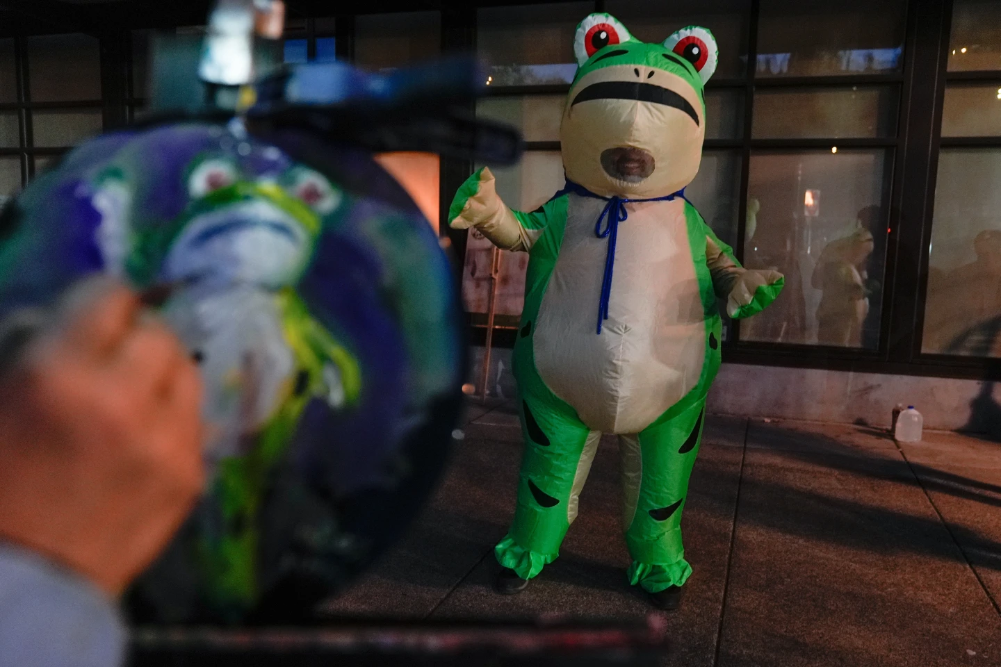 Inflatable Costumes Become New Protest Symbol in Portland