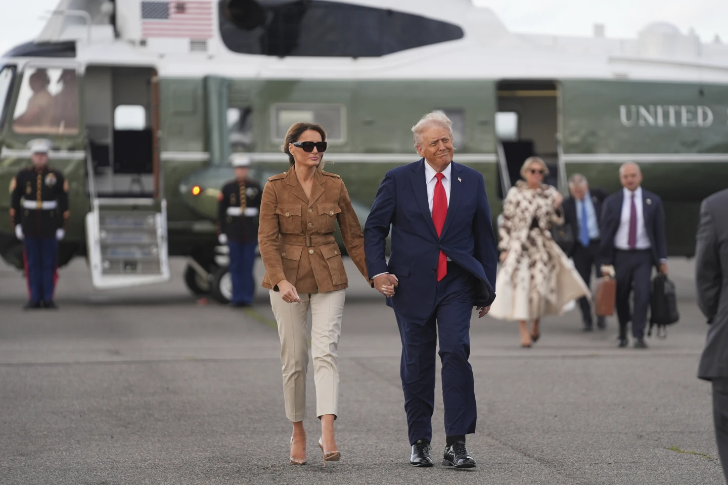 Man Arrested for Aiming Laser Pointer at Marine One with President Trump Onboard