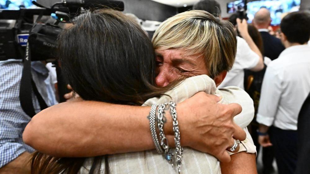 Family members of the Morandi bridge victims’ reaction