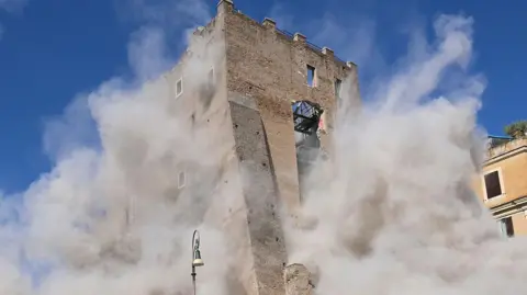 Tragic Collapse of Medieval Tower in Rome Claims Life of Worker