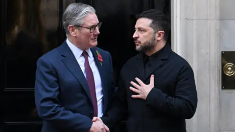 Zelensky Engages European Leaders at Downing Street to Discuss Peace Talks