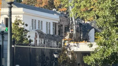 Construction Begins on Trump's New Ballroom at the White House East Wing