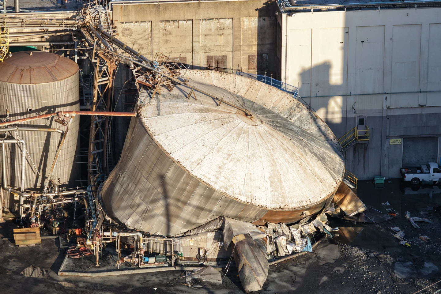 Nine Missing Workers Still Unaccounted After White Liquor Tank Implosion in Longview